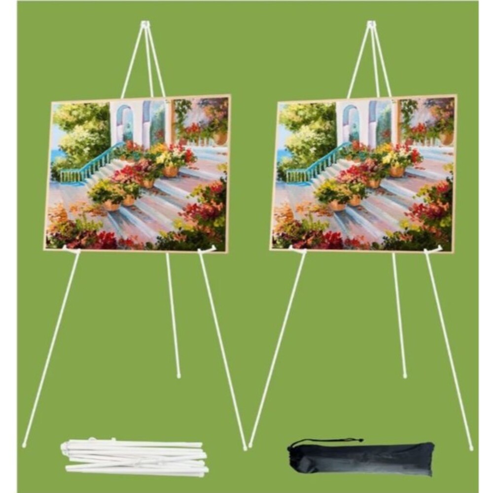 Easel Stand for Display Aredy 63" Portable Painting Easel Lightweight 2 Pack